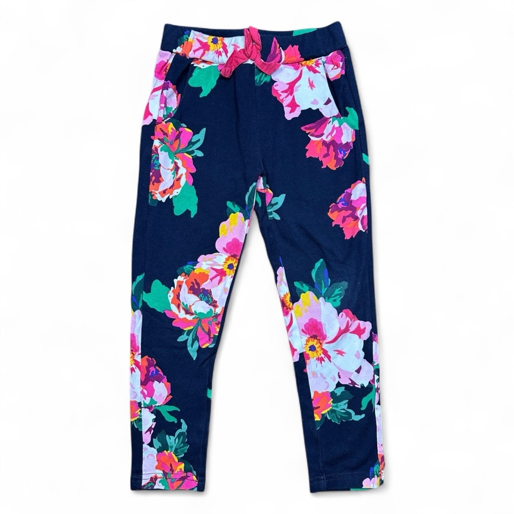 Joules Navy Granny Floral Printed Jogger 5Y